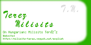 terez milisits business card